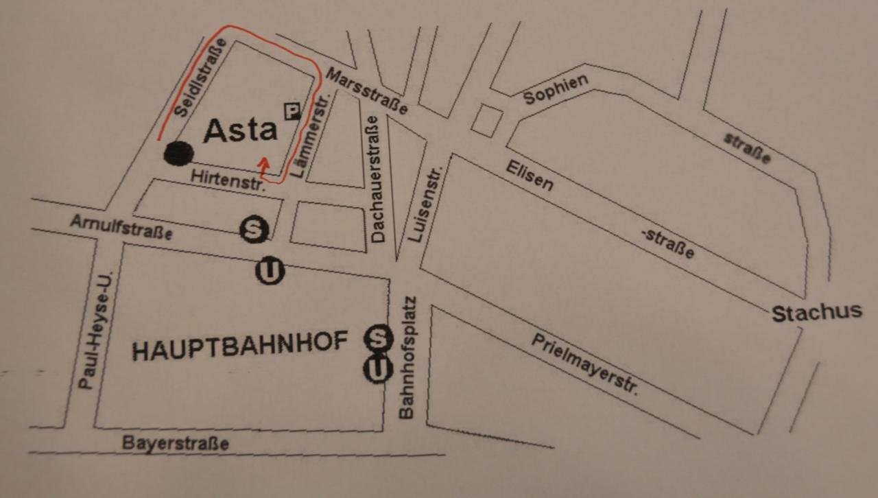 Hotel-Pension Asta München Exteriör bild